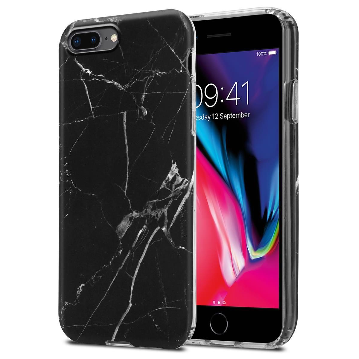 Cadorabo Handyhülle für iPhone 7 PLUS / 7S PLUS / 8 PLUS Hülle Apple iPhone 7 PLUS / 7S PLUS / 8 PLUS, Flexible TPU Silikon Handy Schutzhülle - Hülle - ultra slim