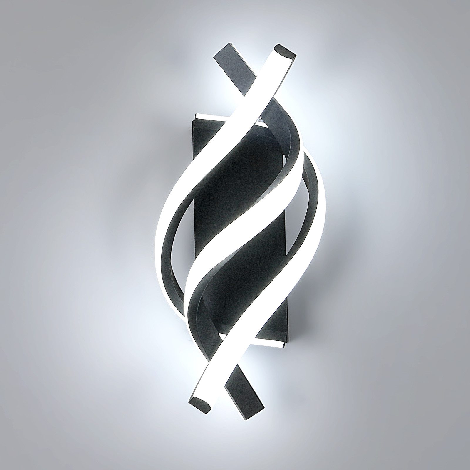 Goeco LED Wandleuchte 18 W Moderne Wandlampe, 6500 K, kaltweiß, 1200 Lumen, günstig online kaufen