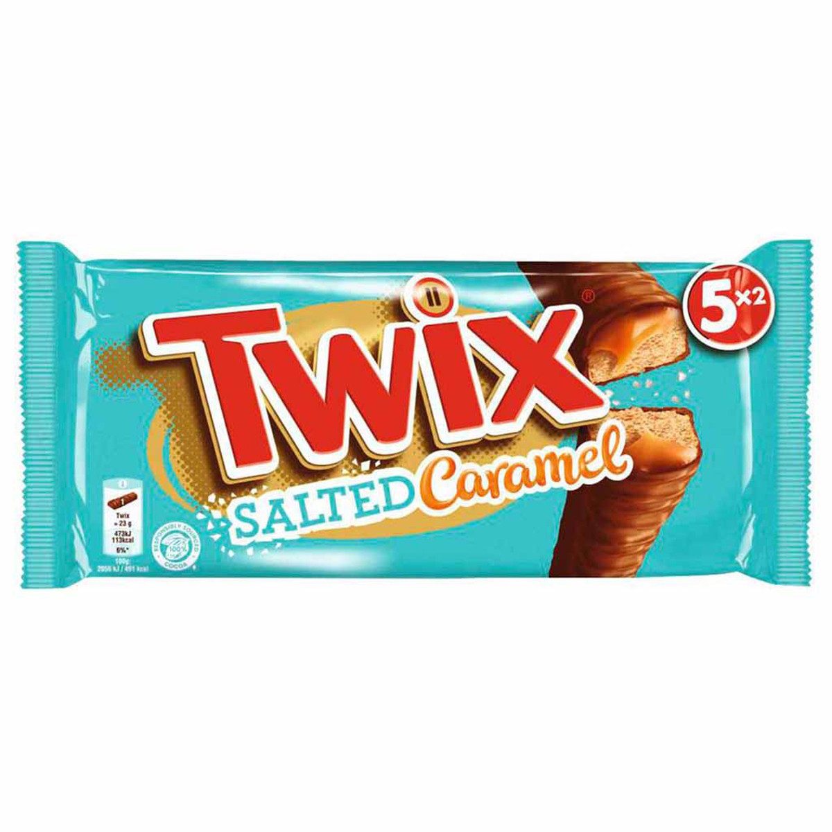 Twix Schokolade, Twix Salted Caramel Vollmilchschokolade mit knusprigem Keks 230g