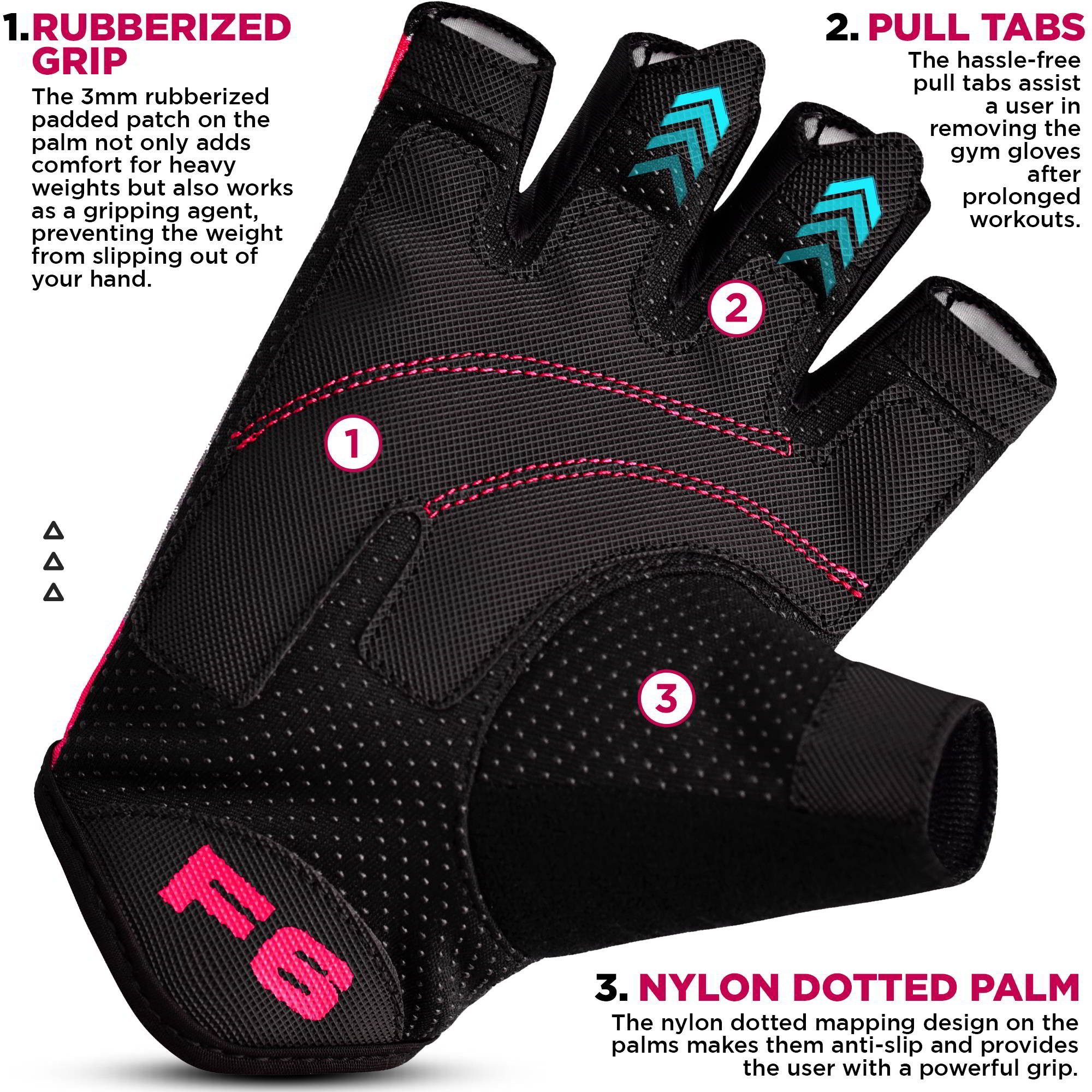 RDX Trainingshandschuhe RDX Fitness Handschuhe, Trainingshandschuhe, Workout Handgelenkschutz