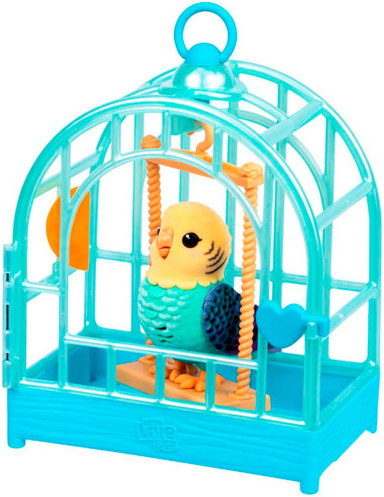 Moose Spielfigur Little Live Pets, My Really Real Bird mit Vogelkäfig - Indie