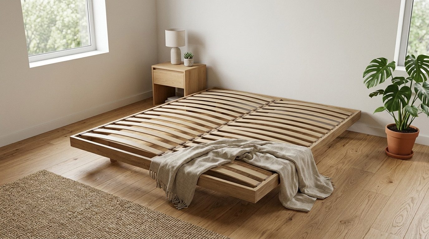 Xlmoebel Polsterbett Klassischer Lattenrahmen Bettrahmen Holz stabil komfortabel Sofort (Polsterbett, 1-teilig), Stabile Holzkonstruktion und Ergonomische Liegeposition