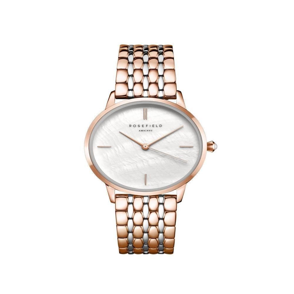 Quarzuhr ROSEFIELD Damenuhr Pearl Edit Rosegold Perlmutt RMRSR-R03