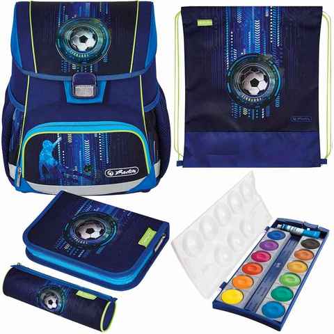 Herlitz Schulranzen Herlitz Schulranzen Set Loop Plus Soccer 5-teilig