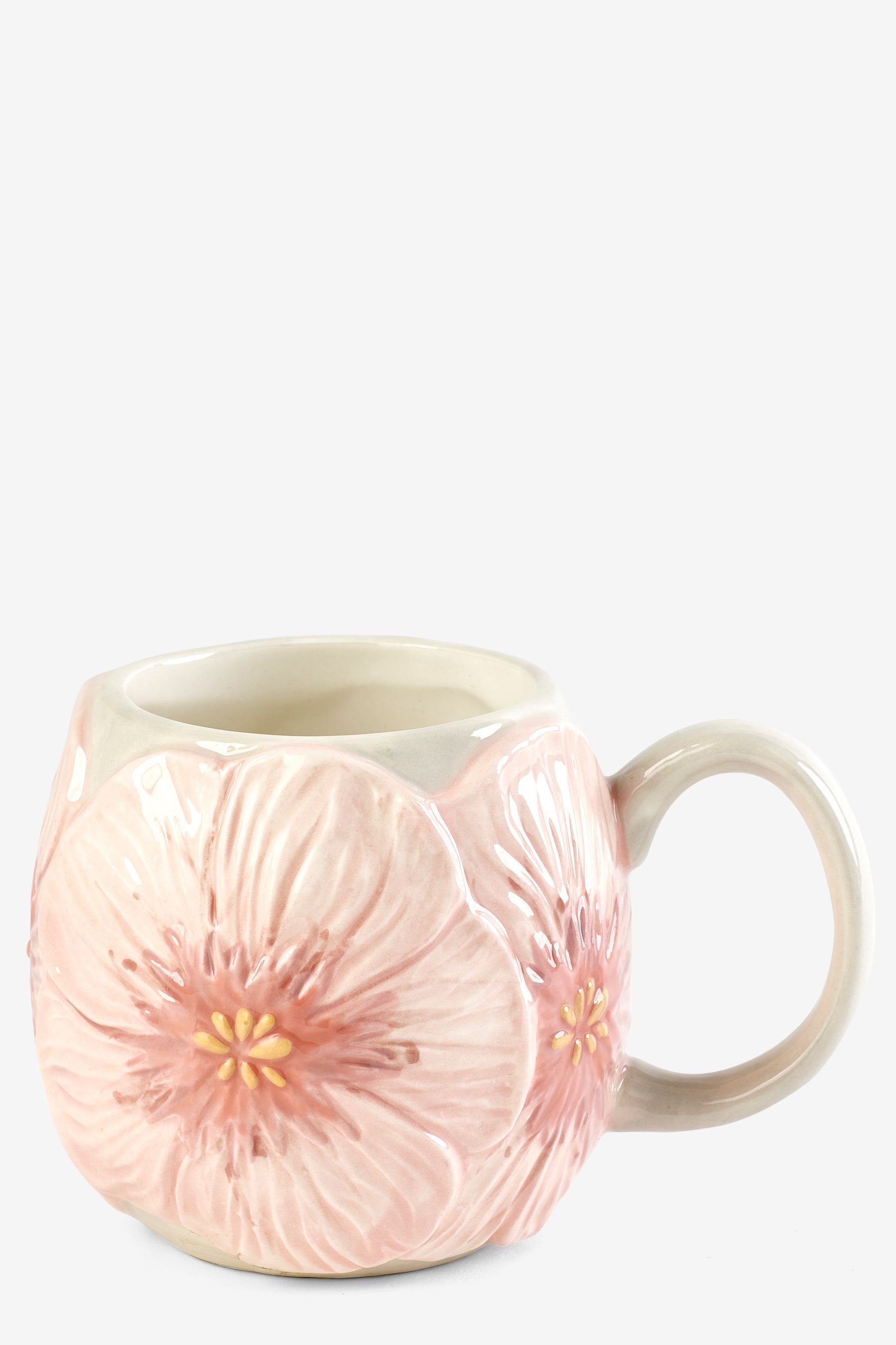 Becher Becher mit Blumenstruktur