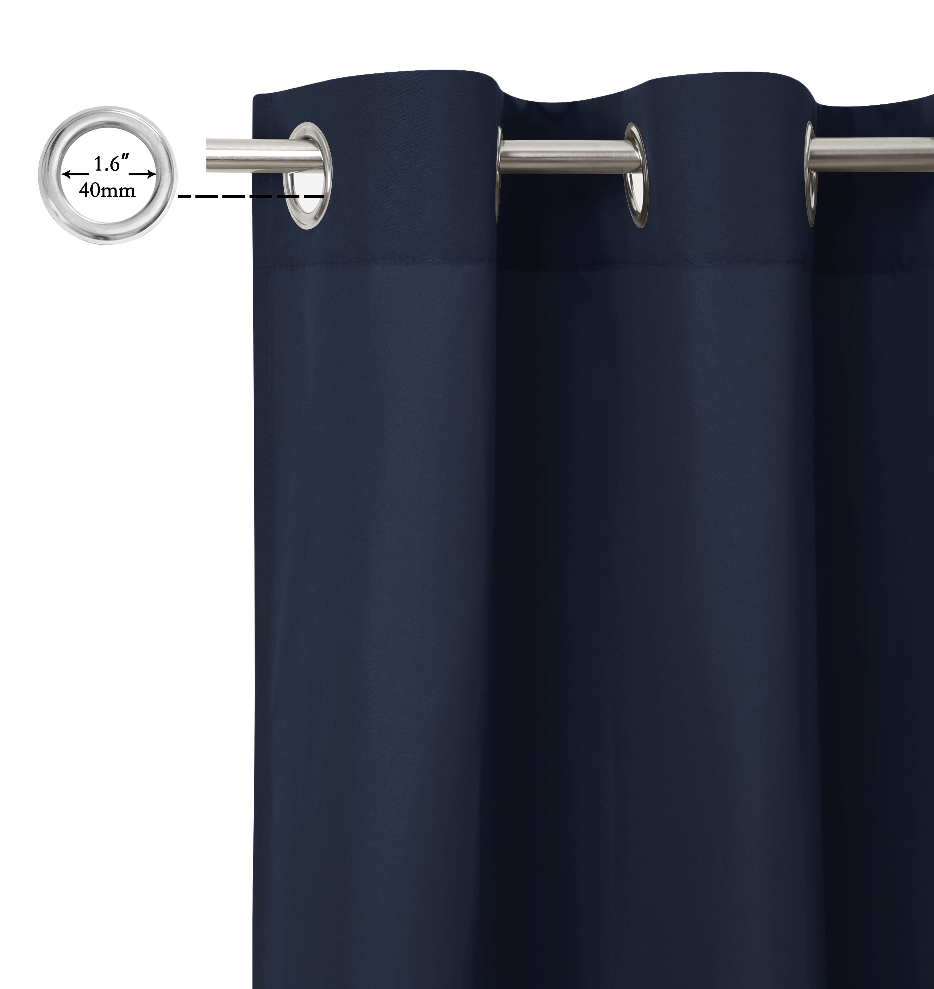 OTTO home Vorhang Raja mit Ösen, 2er Pack, blickdicht, Topseller! (2 St), Ösen, blickdicht, Polyester, einfarbig, Einfache Montage, Pflegeleicht, Ösen, 2 er Pac – Bild 3 von 5