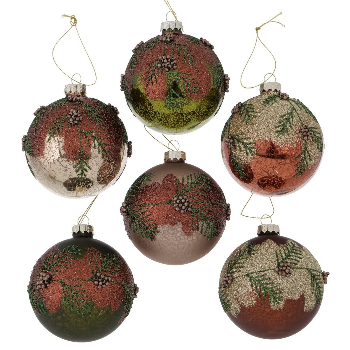 BOLTZE Weihnachtsbaumkugel Tenea Weihnachtskugel sortiert 8 cm (1 Stück)