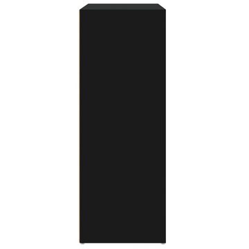 vidaXL Sideboard Sideboard Schwarz 60x31x84 cm Holzwerkstoff (1 St)