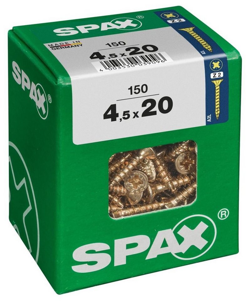 Thumbnail - SPAX Holzbauschraube Spax Universalschrauben 4.5 x 20 mm PZ 2 - 150