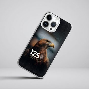 DeinDesign Handyhülle Eintracht Frankfurt 125 Jahre Eintracht Offizielles Lizenzprodukt, Apple iPhone 14 Pro Max Silikon Hülle Bumper Case Handy Schutzhülle