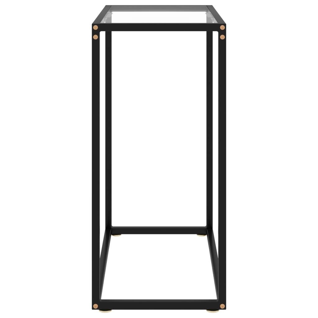 Transparent | Transparent (1-St) Konsolentisch Transparent vidaXL cm Hartglas Beistelltisch 60x35x75