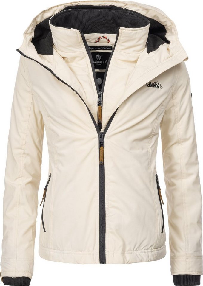 Marikoo Outdoorjacke Erdbeere sportliche Funktionsjacke mit Kapuze