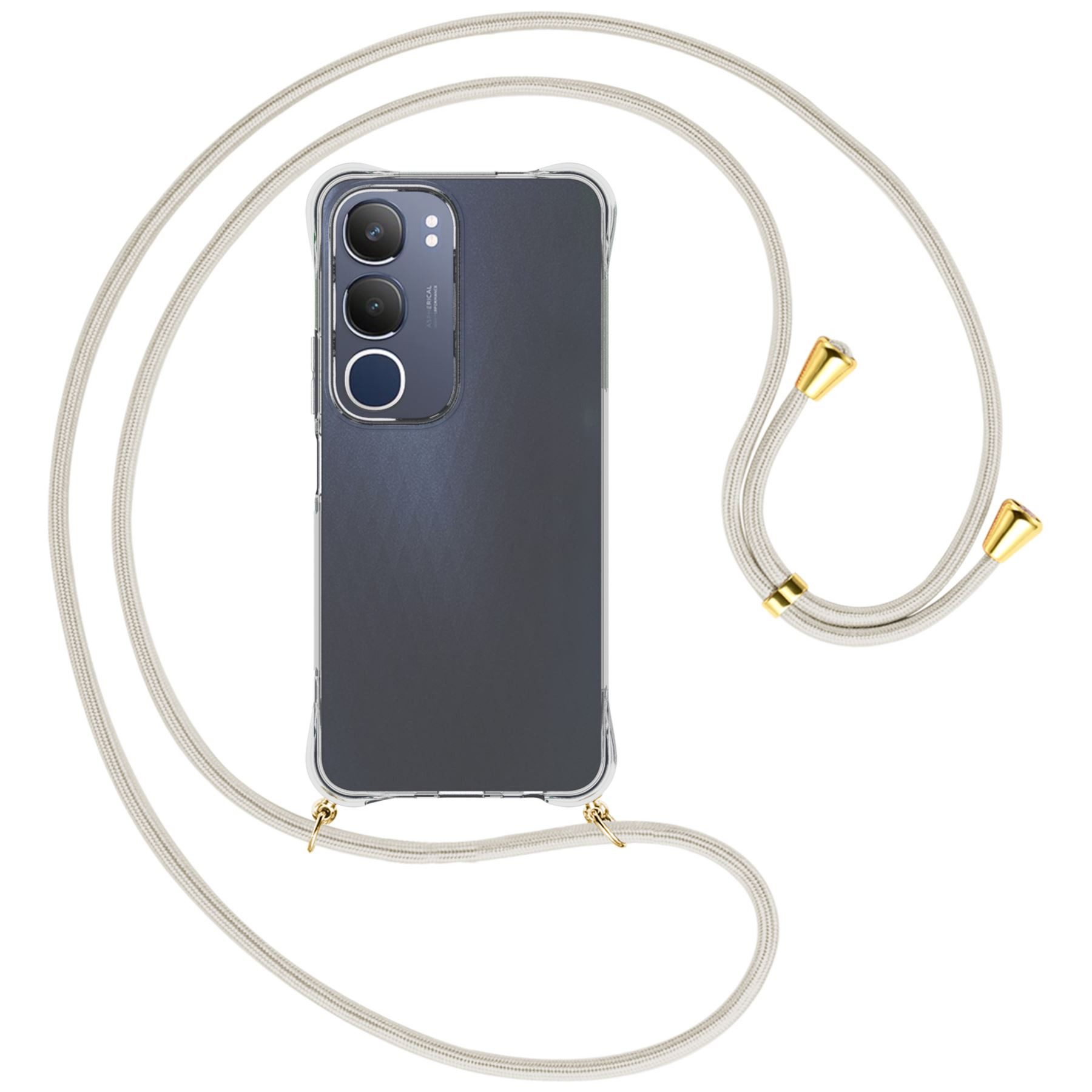 mtb more energy Handykette für Vivo Y19S 4G [NC-927-G], Umhängehülle mit Band [NC-927-G]