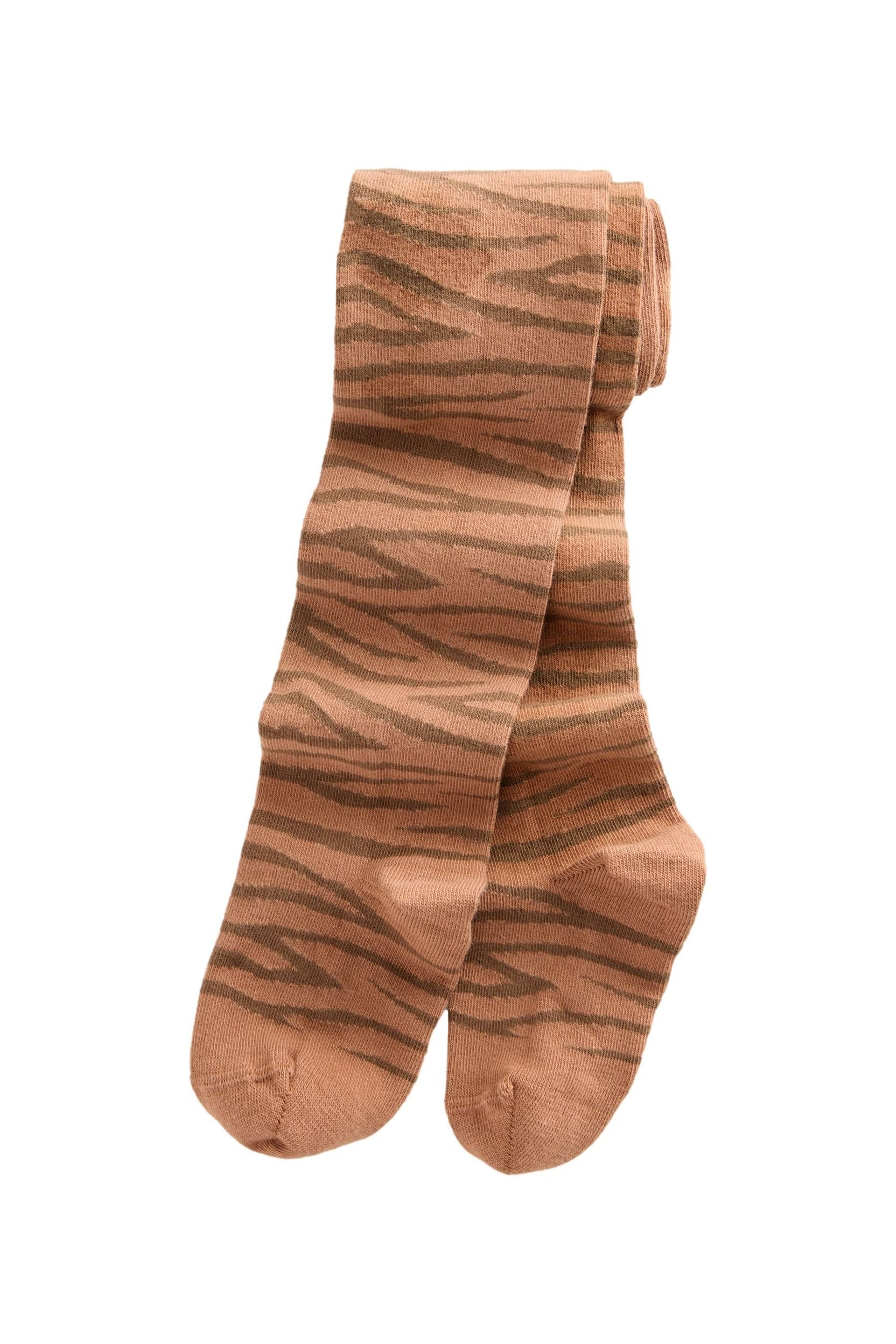 Next Strumpfhose Strumpfhosen mit Baumwolle und Zebra-Print (1 St)