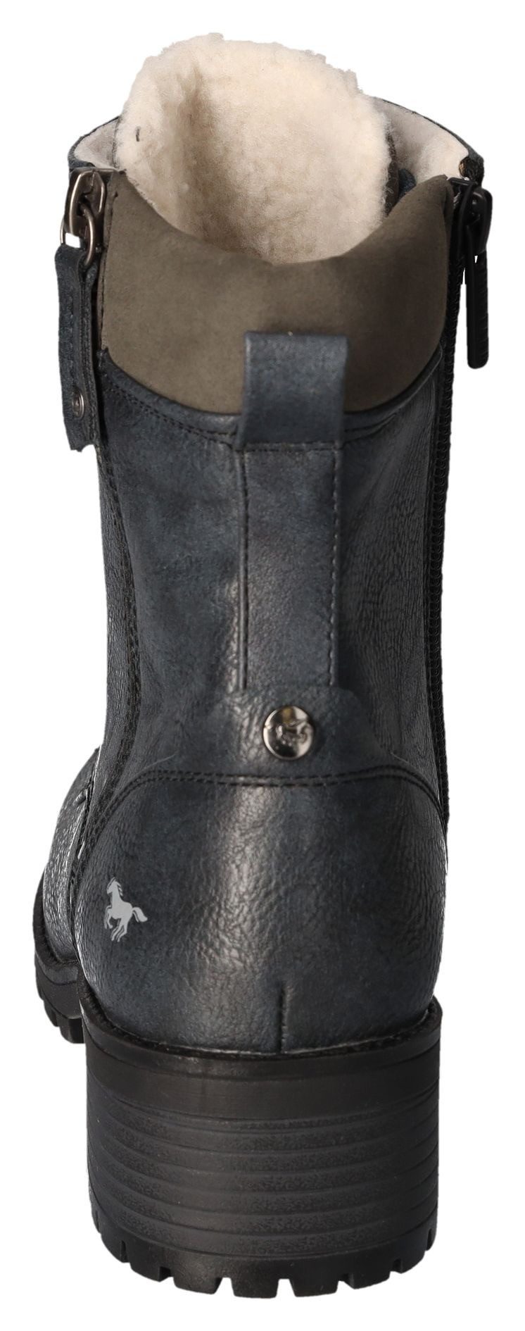 Mustang Shoes Schnürboots, Schnürstiefelette, Blockabsatz, in günstig online kaufen