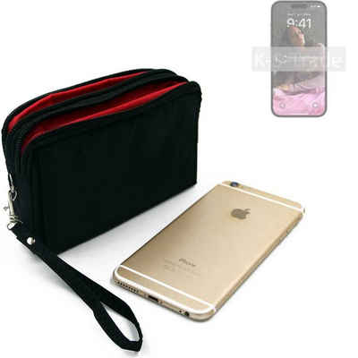 K-S-Trade Handyhülle für Apple iPhone 14 Pro, Schutz Hülle Handy Hülle Gürteltasche Travelbag Handytasche mit