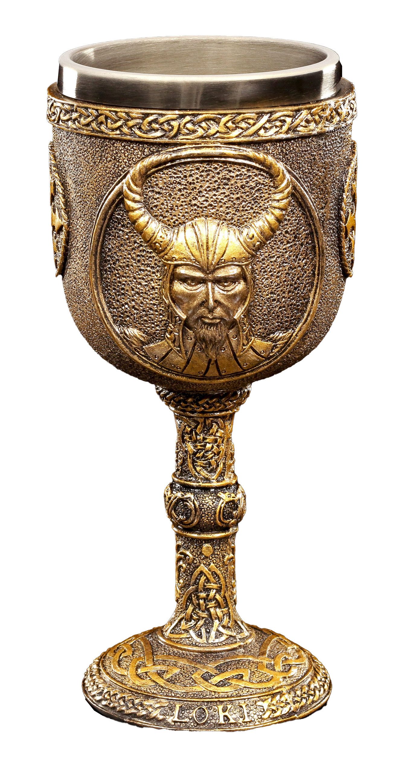 Becher Wikinger Kelch - Nordischer Gott Loki - Götter Fantasy Deko