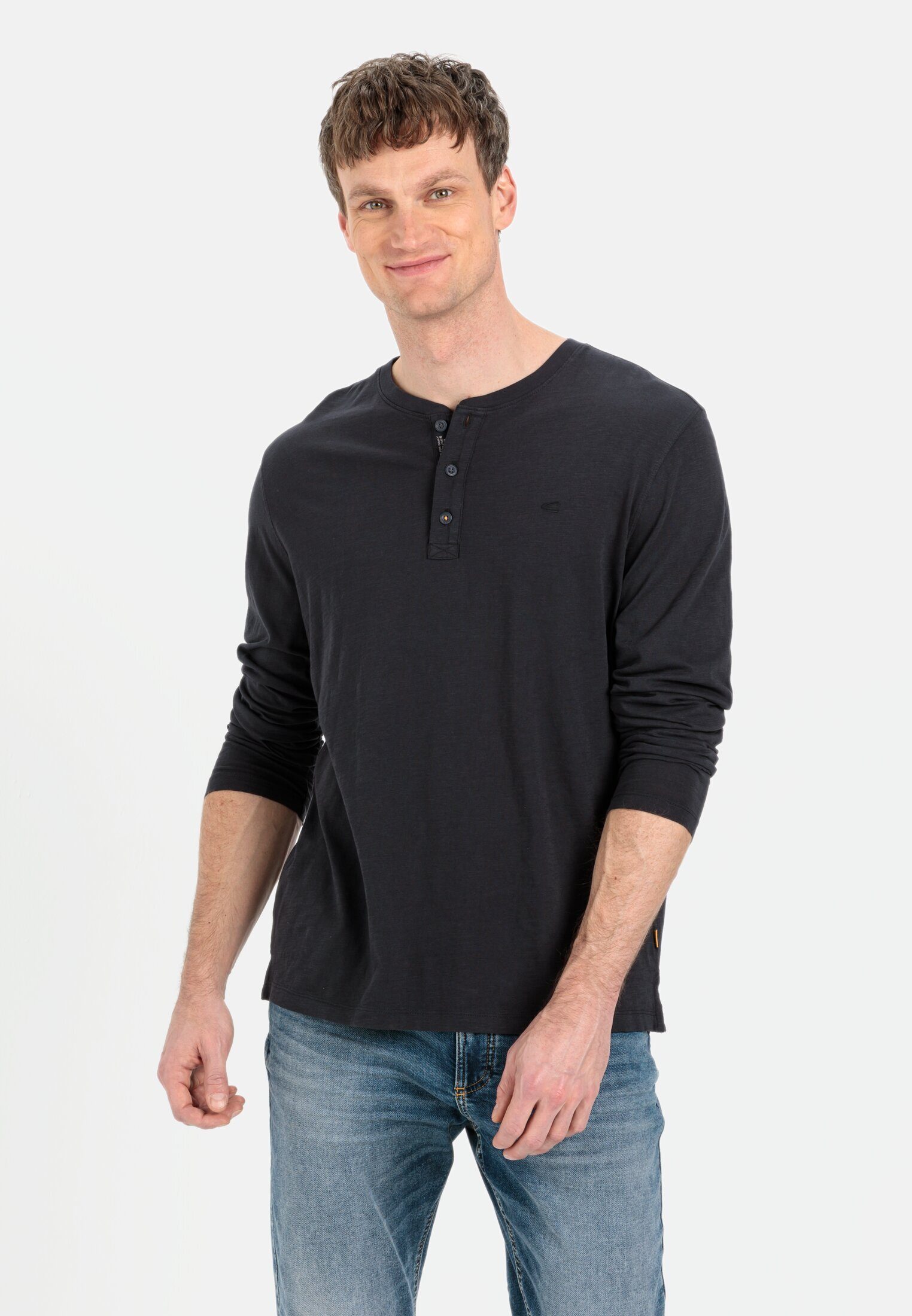 camel active Henleyshirt aus nachhaltigem Organic günstig online kaufen