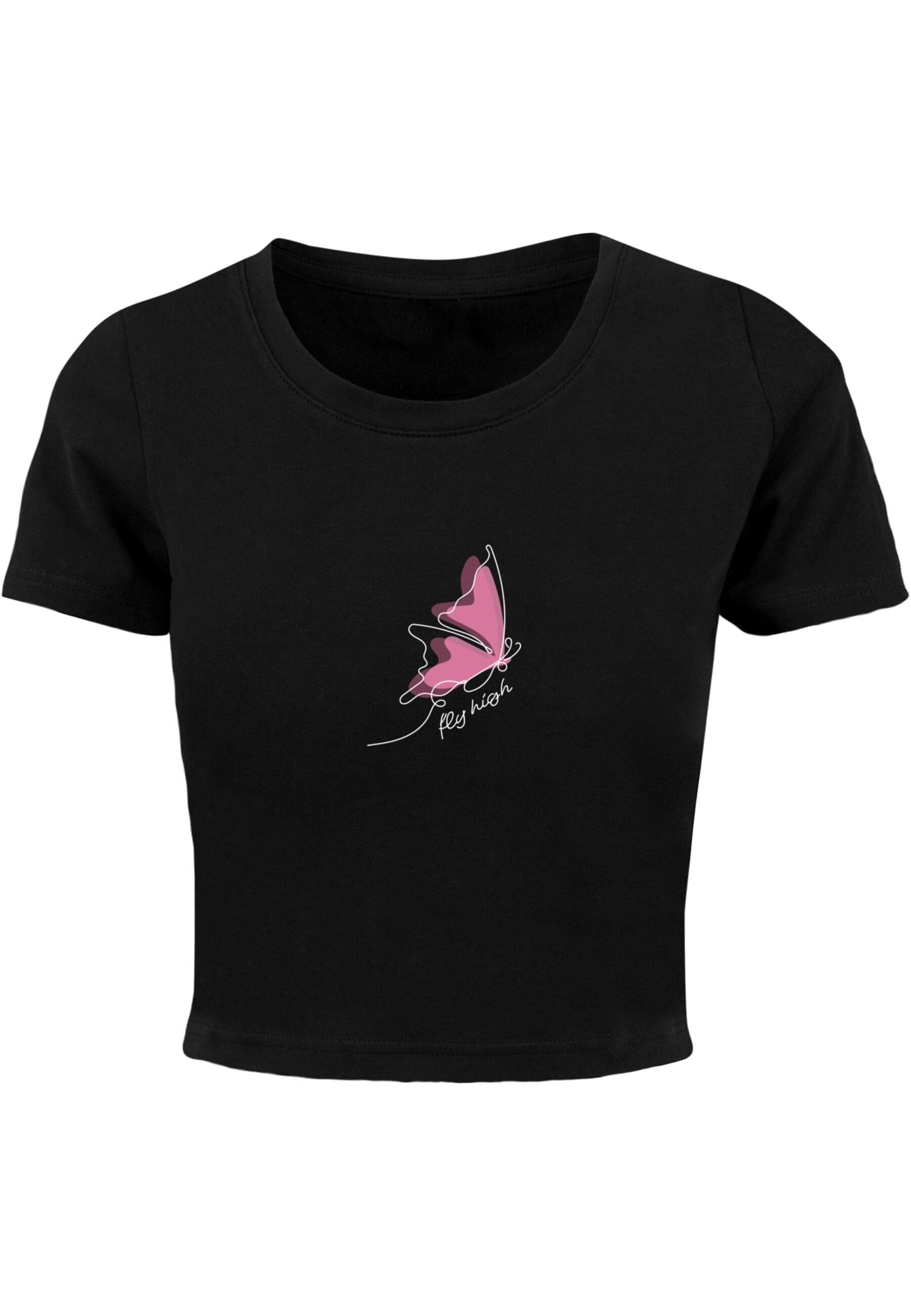 Merchcode T-Shirt Merchcode Damen Ladies Fly High Cropped Tee (1-tlg)