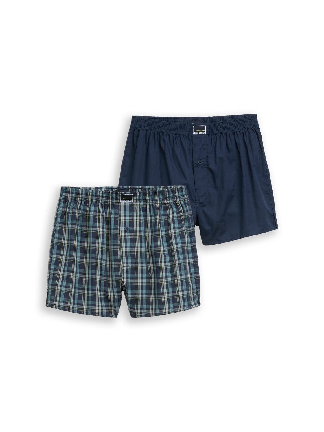 TOM TAILOR Boxershorts Unterwäsche (im 2er Pack) Boxershorts mit Karomuster im 2er-Pack