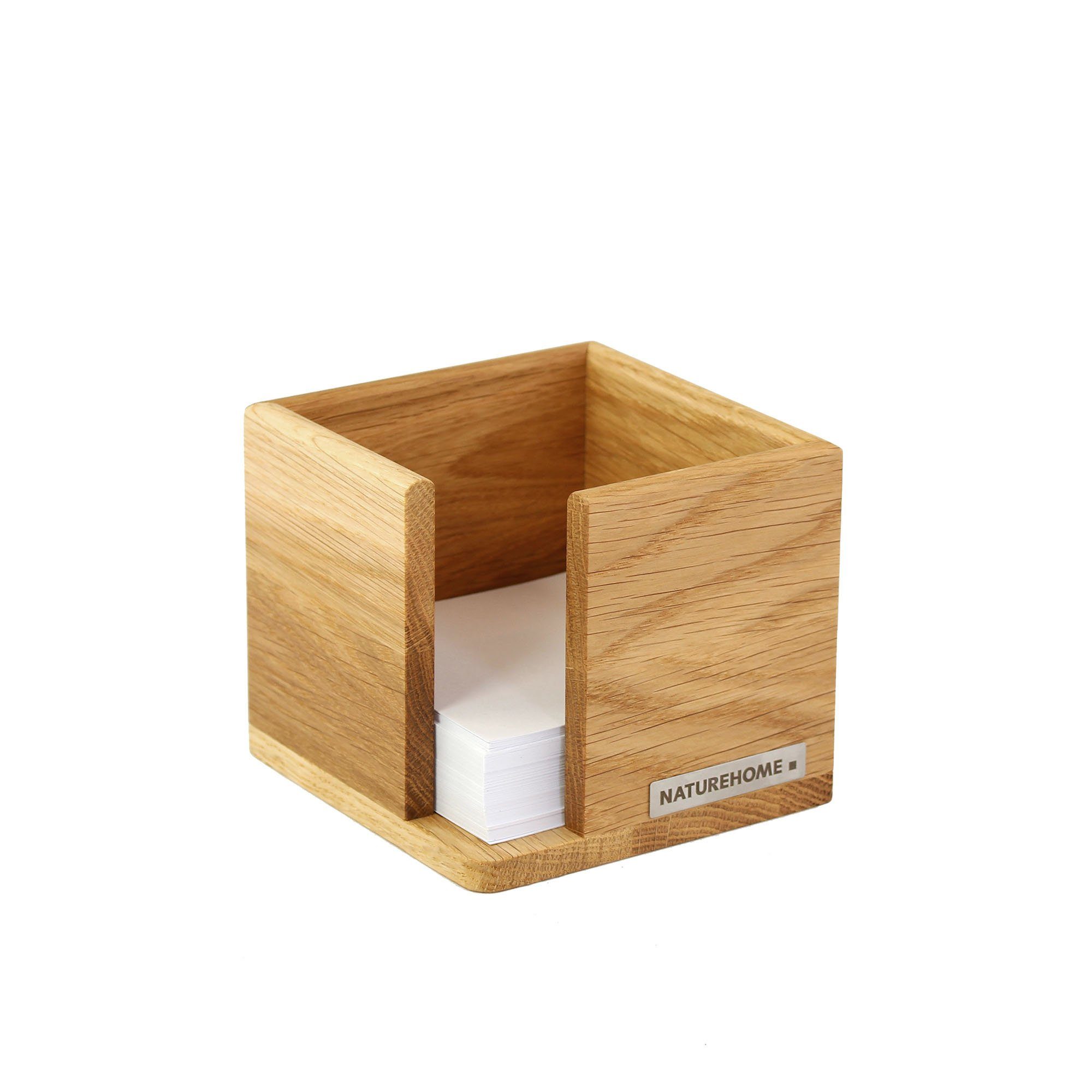NATUREHOME Zettelkasten CLASSIC Zettelbox 11,5 x 11,5 x 9,5 cm