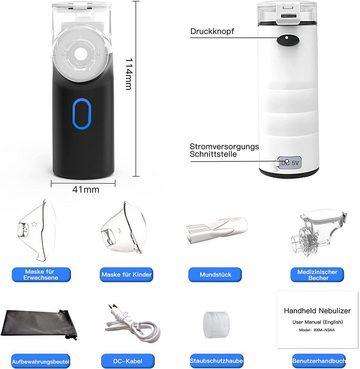 Novzep Inhalator Inhalationsgerät,Inhalator Vernebler Baby mit Mundstück