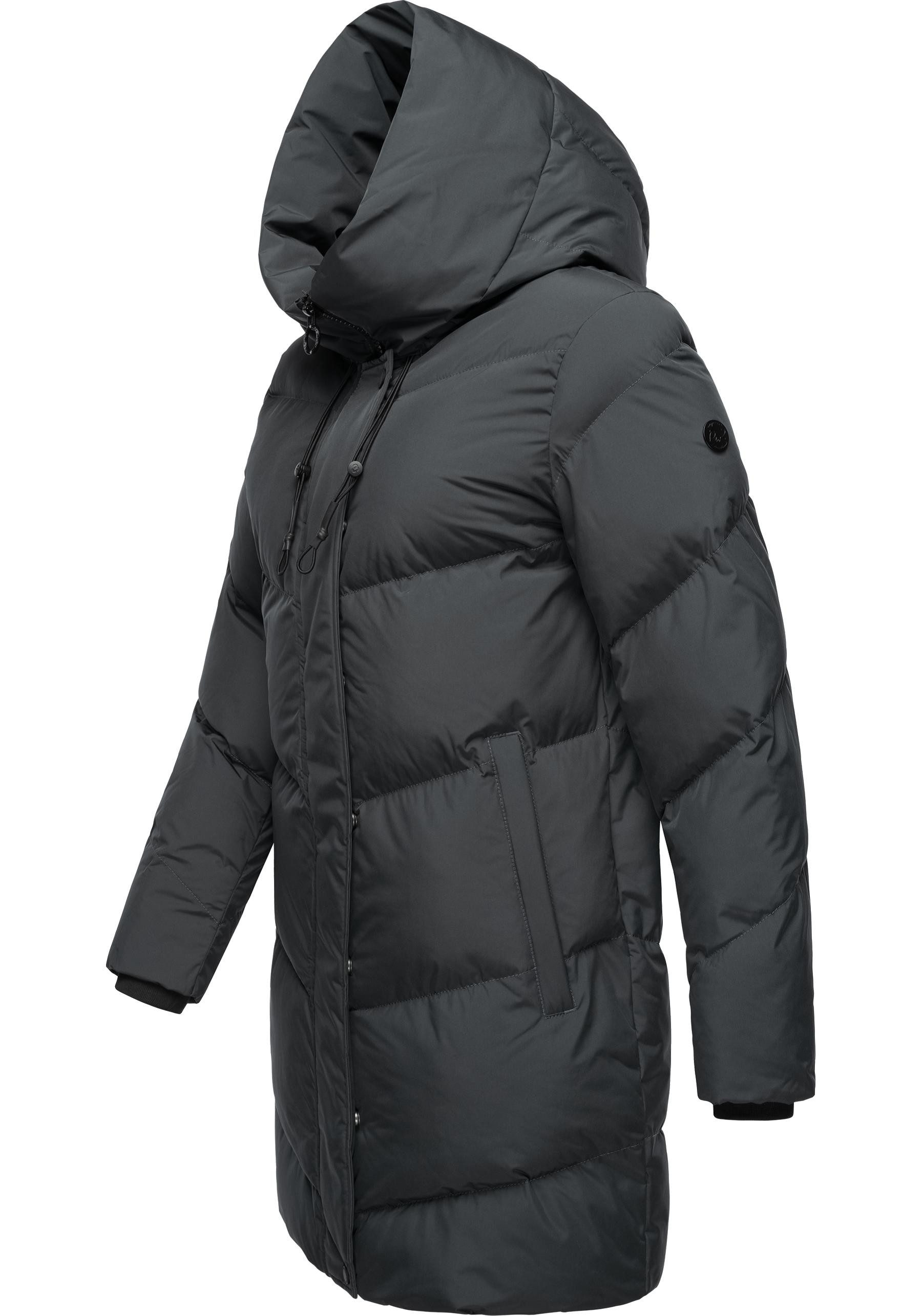 Ragwear Kurzmantel Avelin Wasserdichter gesteppter Damen Wintermantel