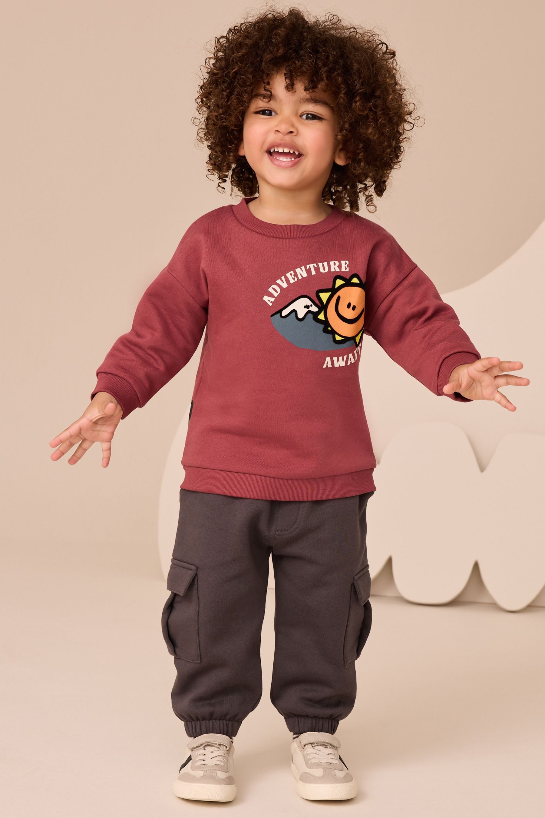 Next Sweatanzug Sweatshirt und Utility-Jogginghose im Set (2-tlg)