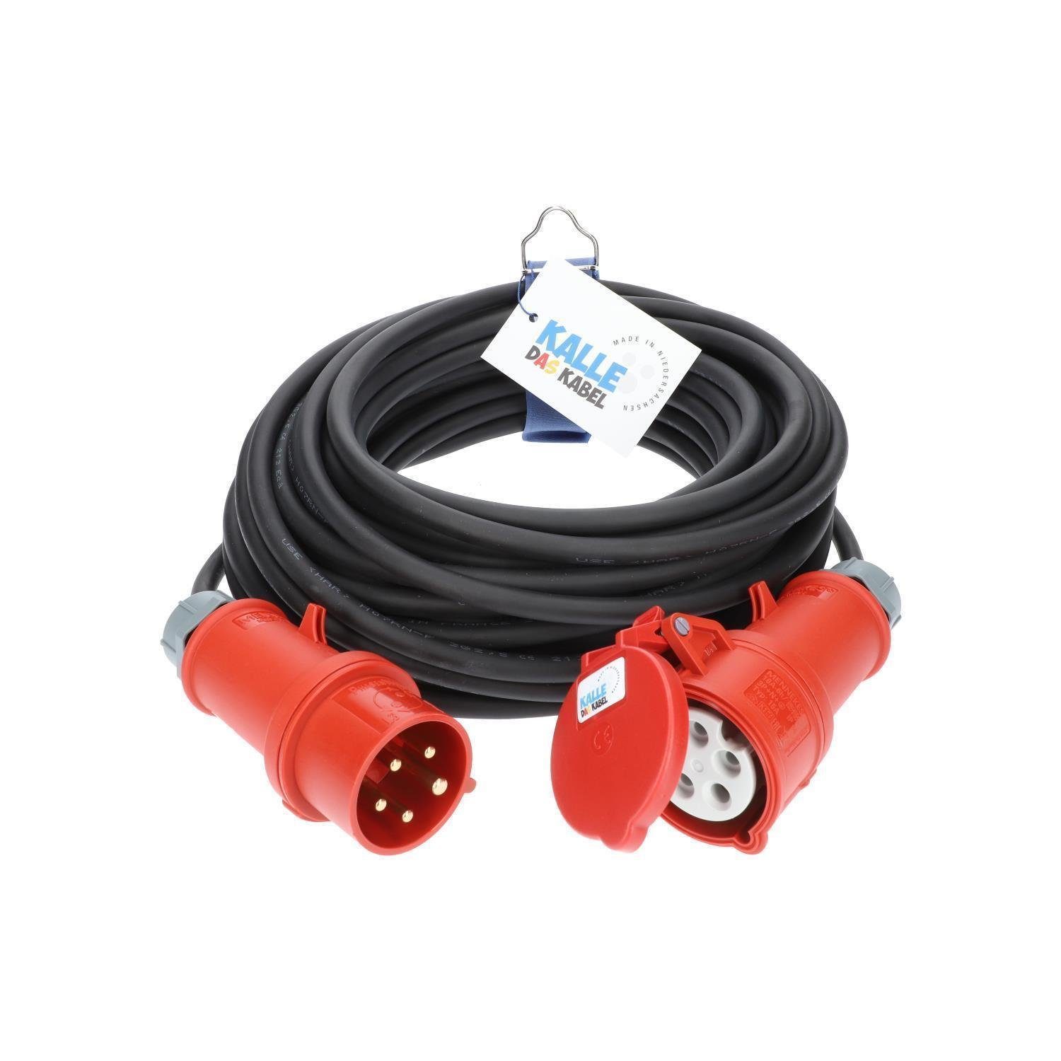 KALLE DAS KABEL Kalle Verlängerungskabel CEE 400V 16A 1,5mm² IP44 5 Meter Verlängerungskabel, CEE 400V, 16A, CEE 400V, 16A (500 cm)