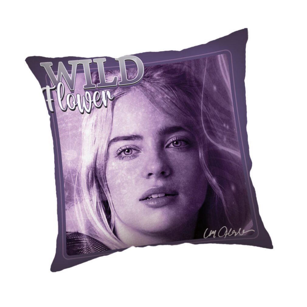 BILLIE EILISH Dekokissen Wild Flower Sleep Kissen, Zierkissen 40x40 cm