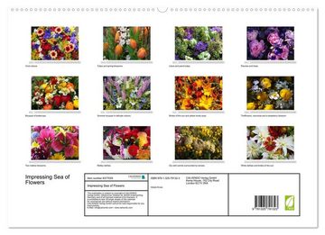 CALVENDO Wandkalender Impressing Sea of Flowers (Premium-Calendar 2023 DIN A2 Landscape)