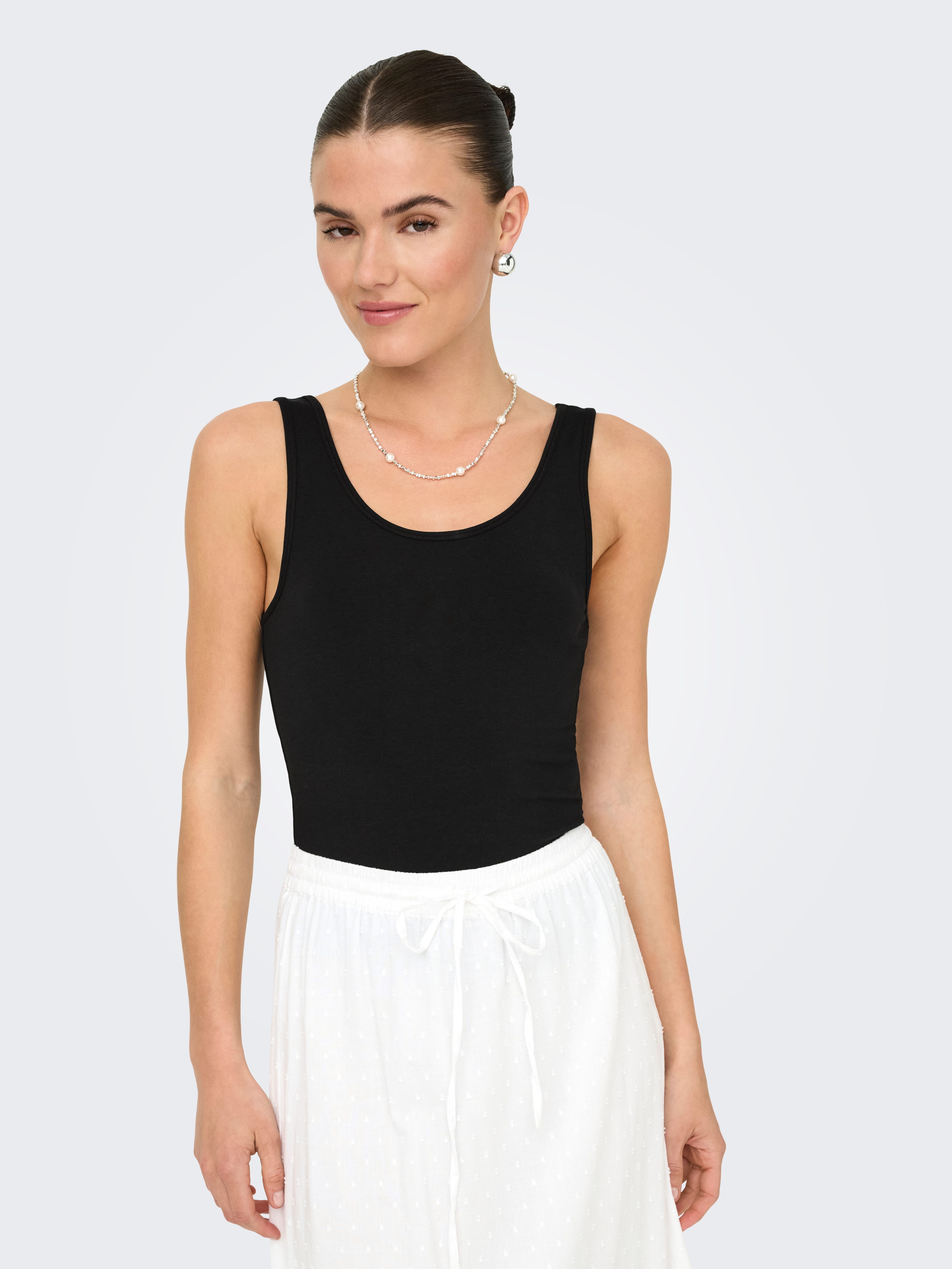 ONLY Tanktop ONLLIVE LOVE S/L TANK TOP 2-PACK CS JRS (Packung, 2-tlg) günstig online kaufen