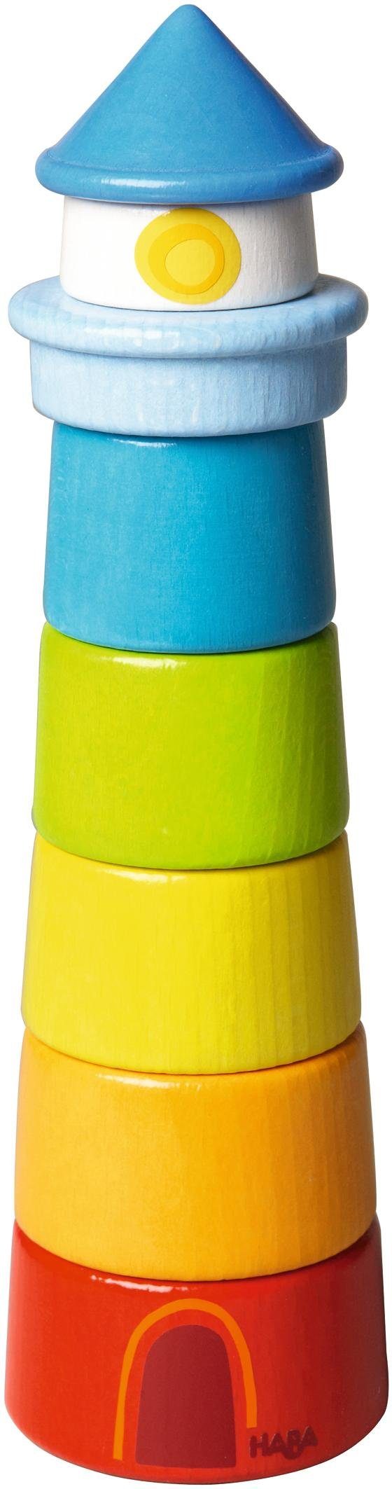 Haba Stapelspielzeug Leuchtturm, (7-tlg), Made in Germany