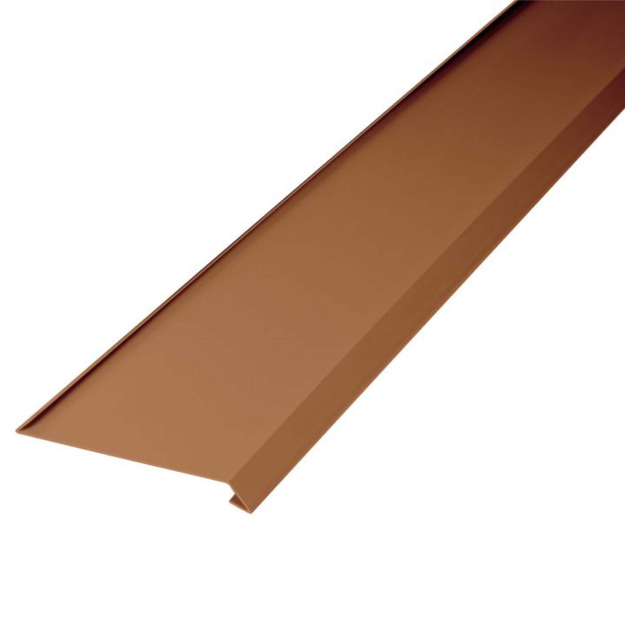 INEFA Dachrinne Dachstreifen für Dachrinne, zweiseitig gekantet, 2m, Rinneneinhang mit Wasserfalz, aus PVC-U, Dachrinnen Zubehör