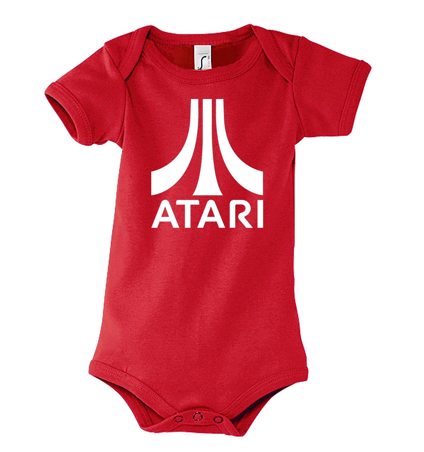 Frontprint Rot in Atari Designz Kurzarm Design, Body Baby Youth mit tollem Kurzarmbody Strampler