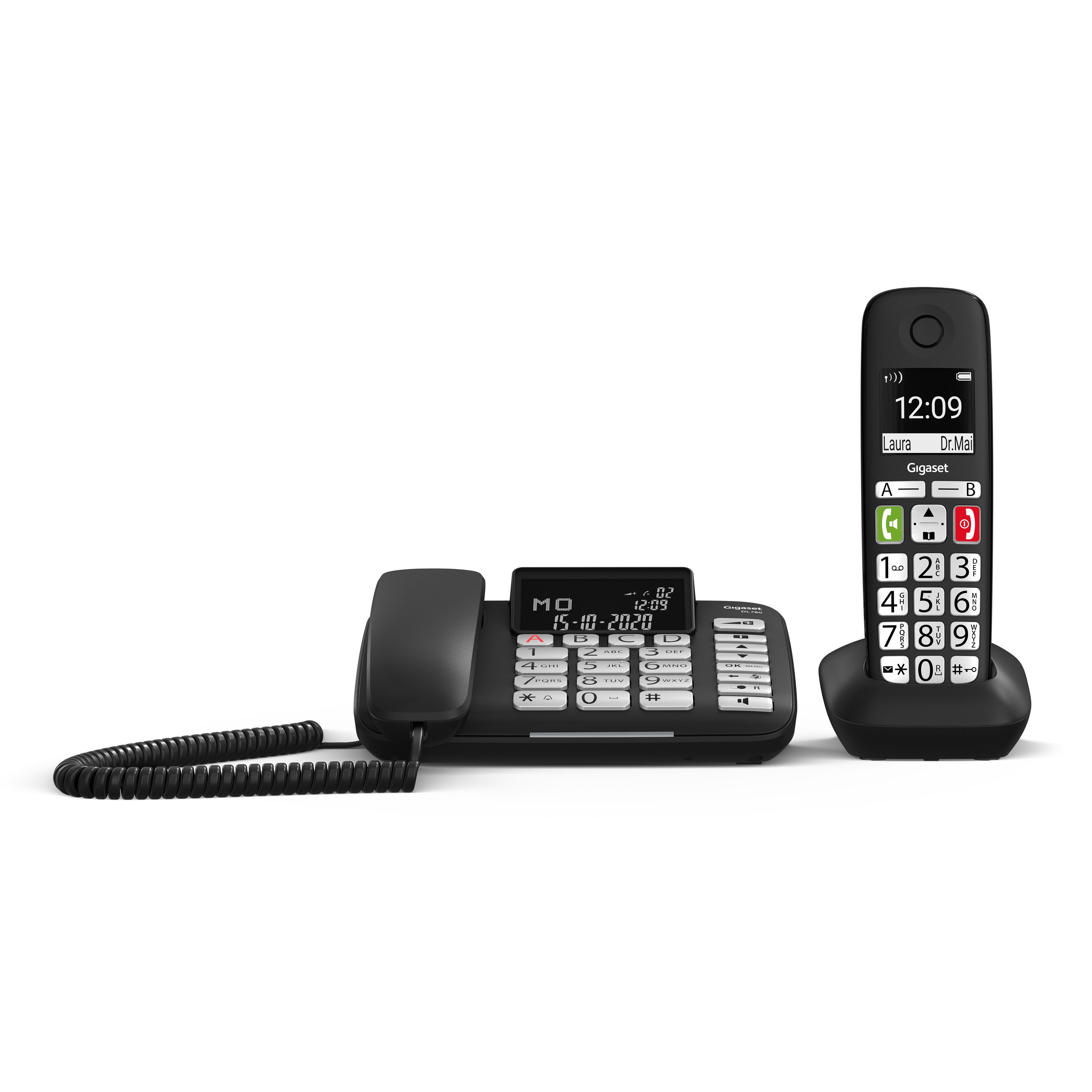 Gigaset DL780 Plus Festnetztelefon (Kombi-Telefon (Tischtelefon / Mobilteil)