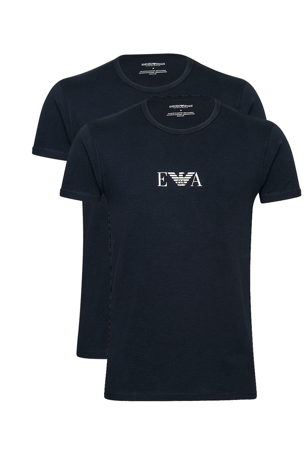 Emporio Armani Unterziehshirt CC715 (Bi-Pack, 2-St., 2er-Pack) Rundhals T-S günstig online kaufen
