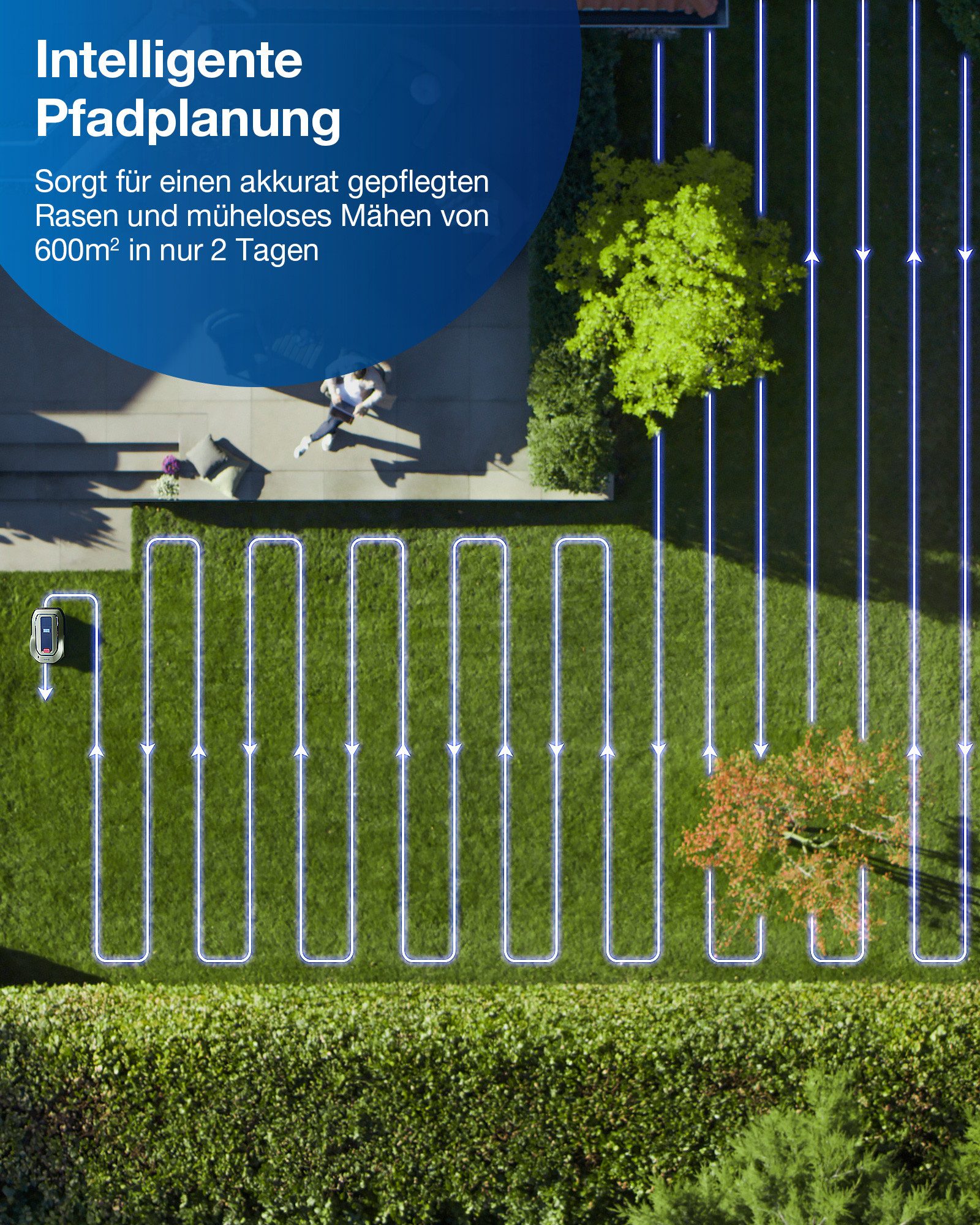 ECOVACS Rasenmähroboter GOAT GX-600, bi...