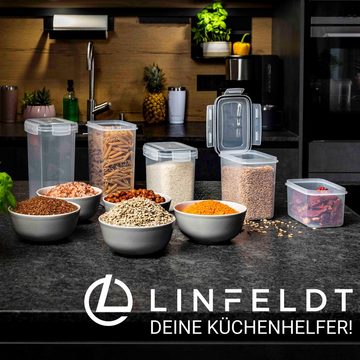 LINFELDT Vorratsdose 16er Set Vorratsdosen mit Deckel - Aufbewahrungsbox Küche, (25-tlg), 16er Set