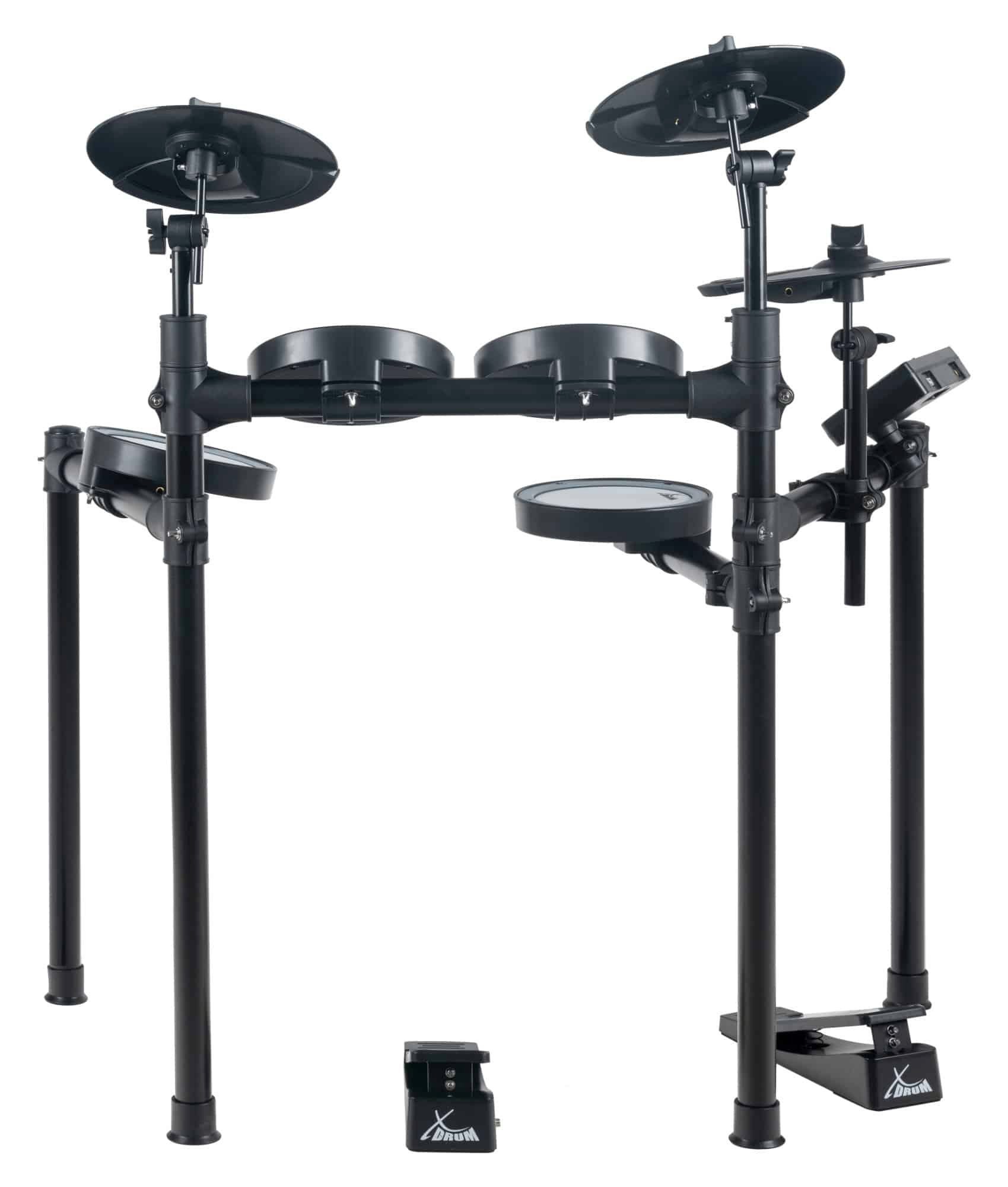 XDrum E-Drum DD-460C E-Drum Kit - 7 anschlagsdynamische Pads - Mesh Heads, 11-St., inkl. Drum Hocker, Kopfhörer, Schule und Sticks