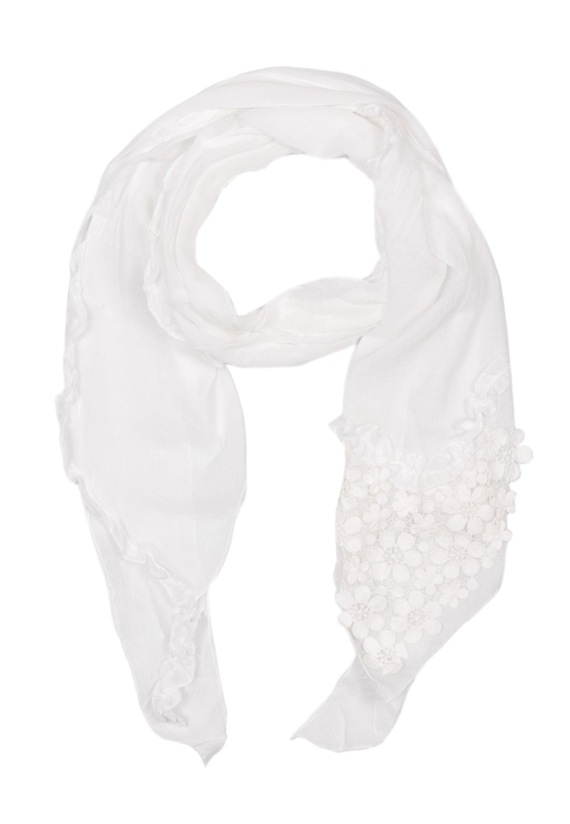 Cassandra Accessoires Schal Romantik, (2er-Set), mit verspielten Blumendeta günstig online kaufen