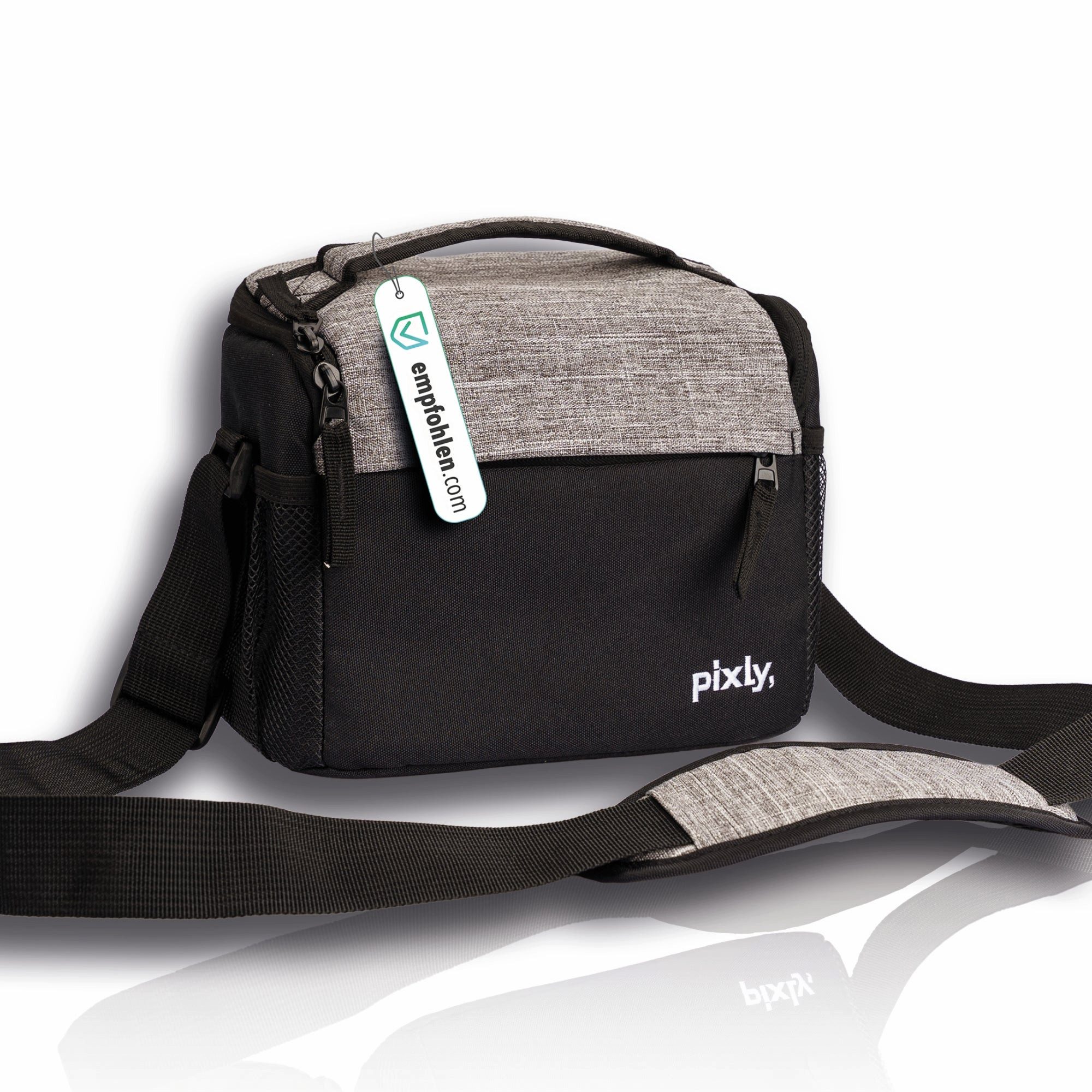 pixly Kameratasche DSLR Tasche mit Schultergurt, ideal für Spiegelreflexkamera oder Objektive