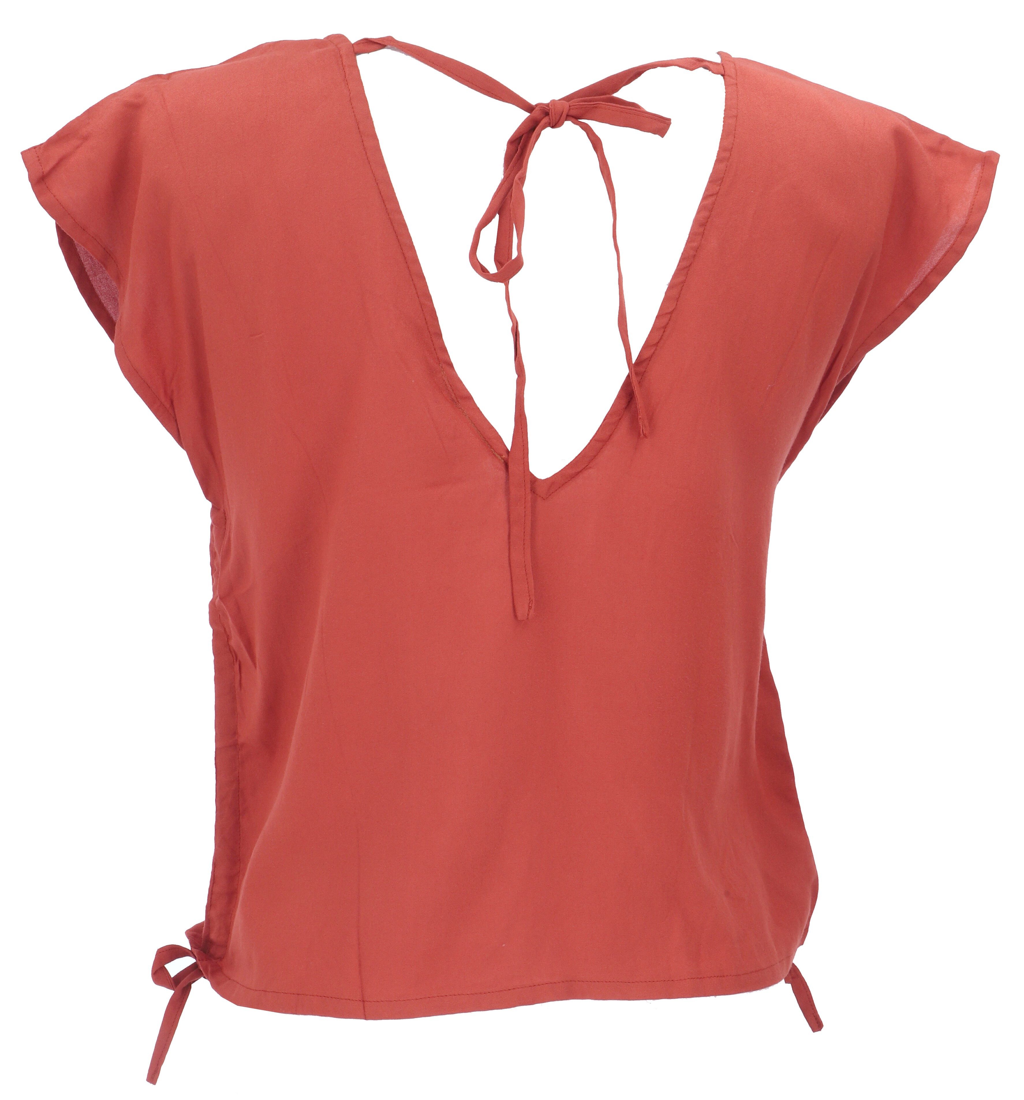 Guru-Shop Longbluse Luftiges Boho Blusentop, Basic Sommertop mit.. alternat günstig online kaufen
