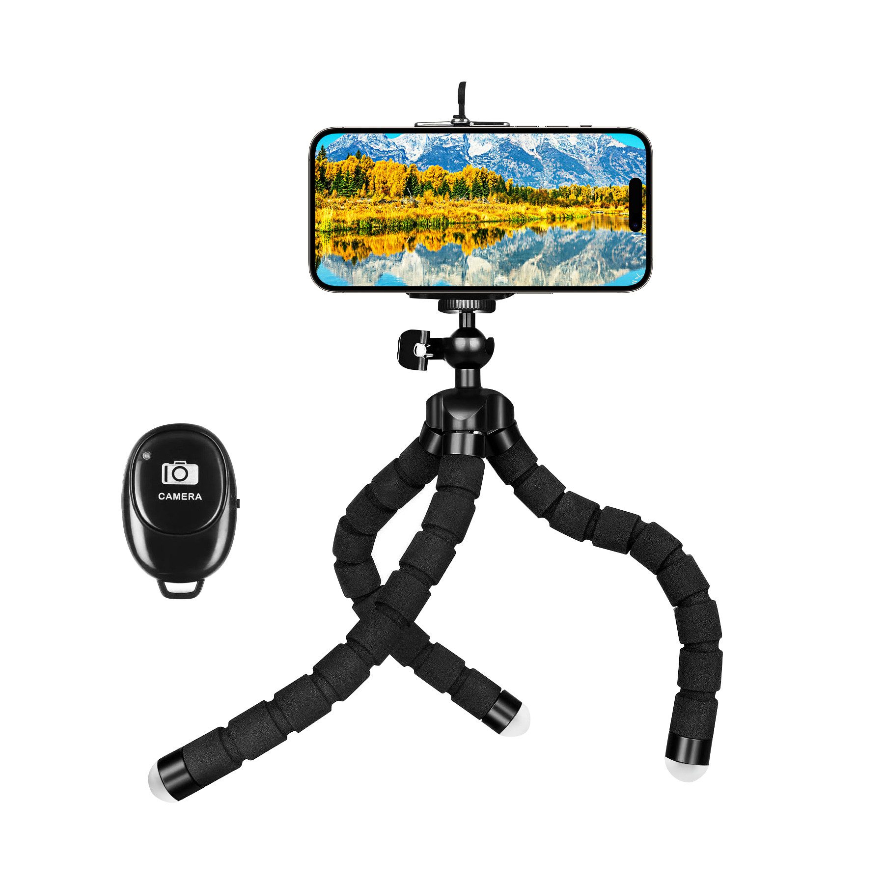 Kamerastativ,Mini Stativ für Smartphone und Kamera,360° Pocket Tripod Kamerastativ