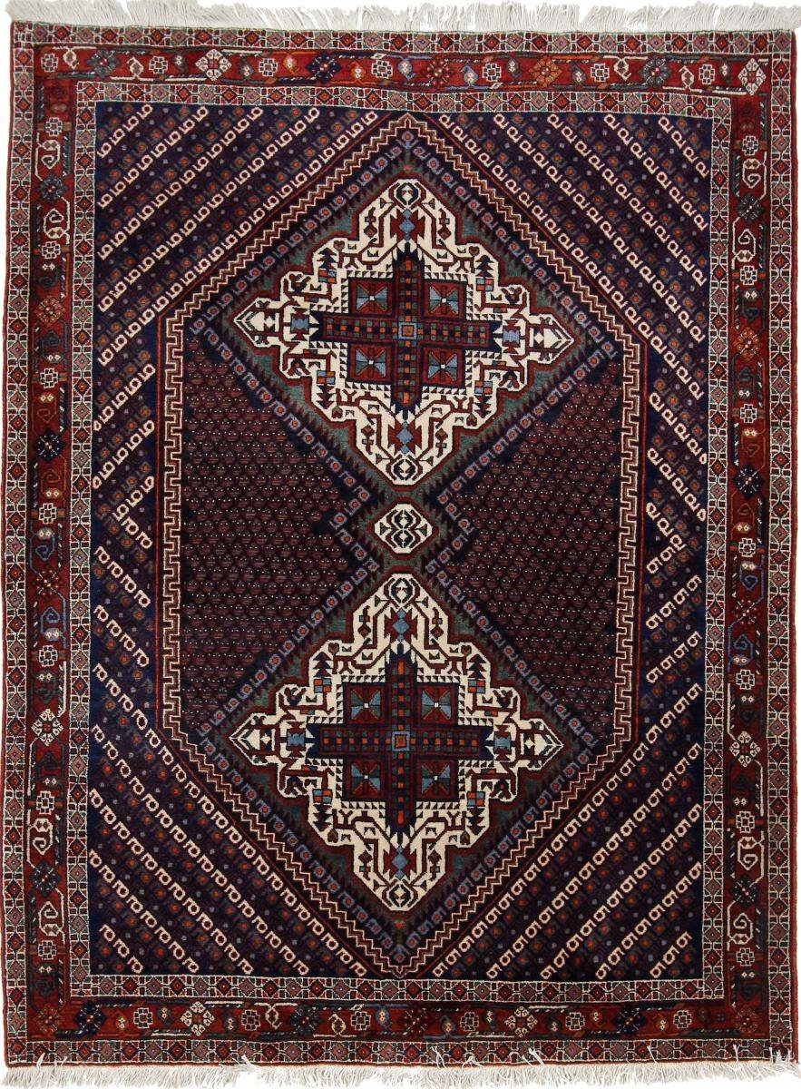 Orientteppich Afshar / Sirjan 143x189 Handgeknüpfter Orientteppich / Perserteppich, Nain Trading, rechteckig, Höhe: 10 mm