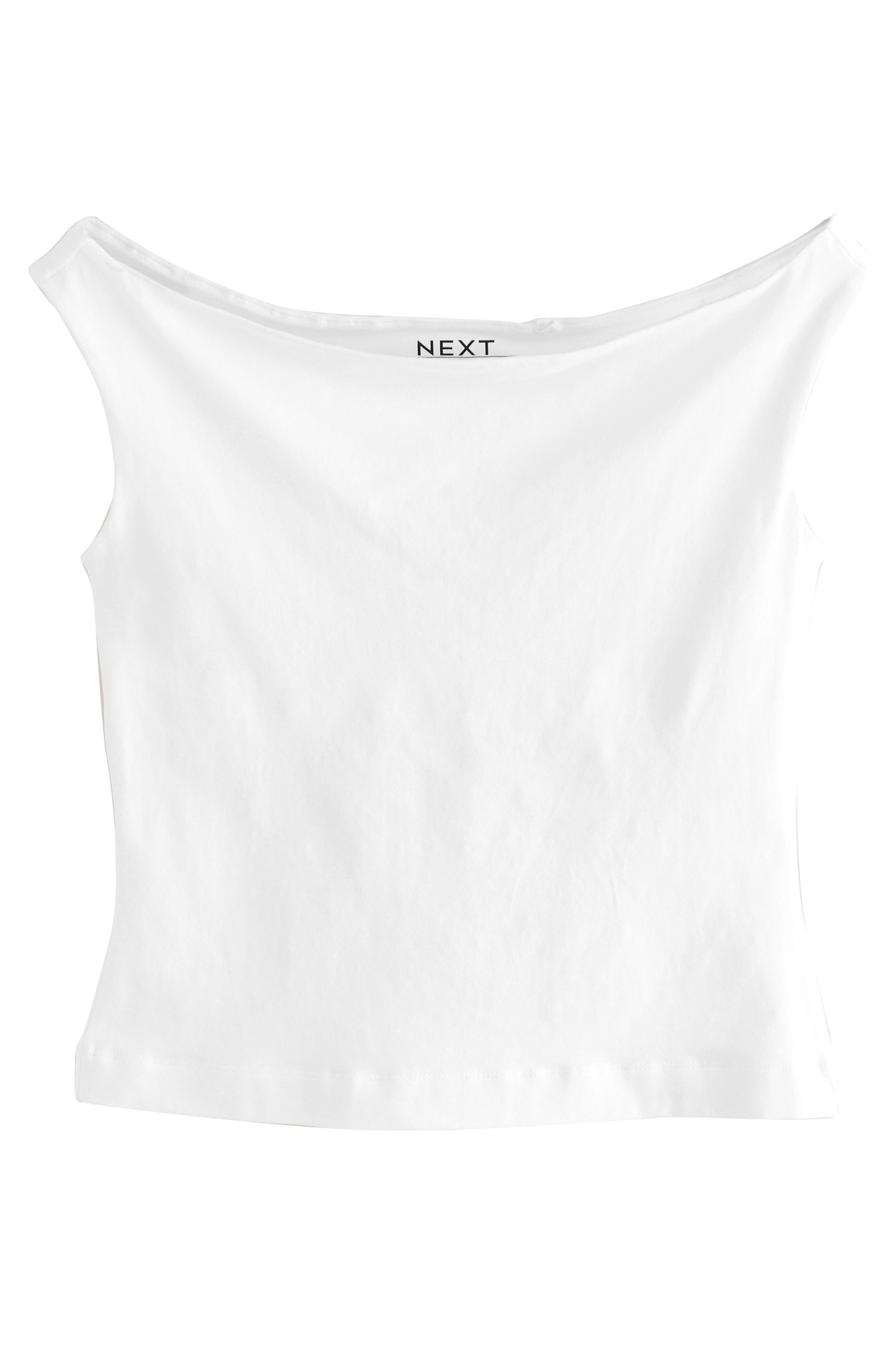 Shirttop Top mit offenem Ausschnitt