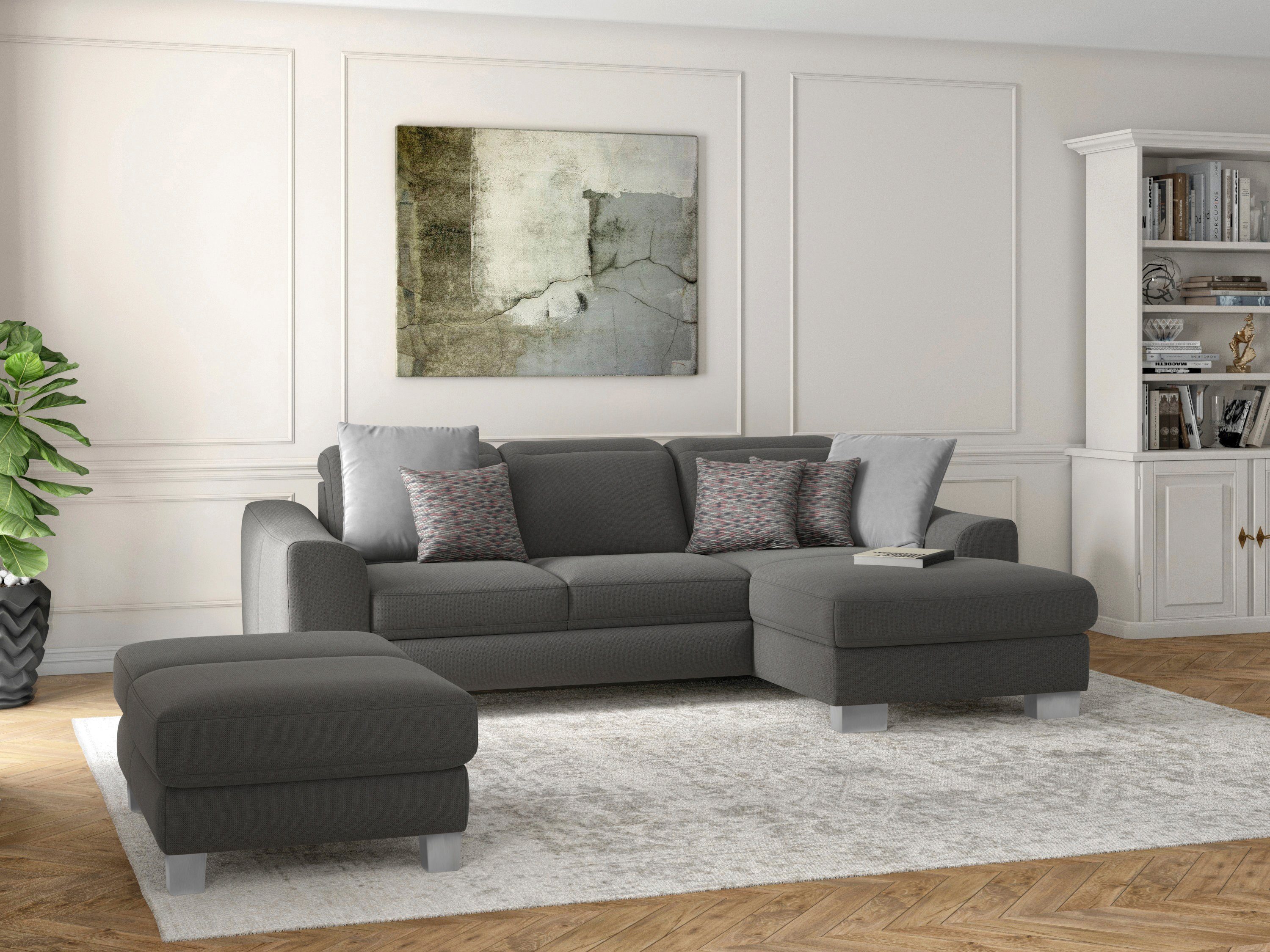 sit&more Ecksofa Dundee L-Form, mit Federkern günstig online kaufen