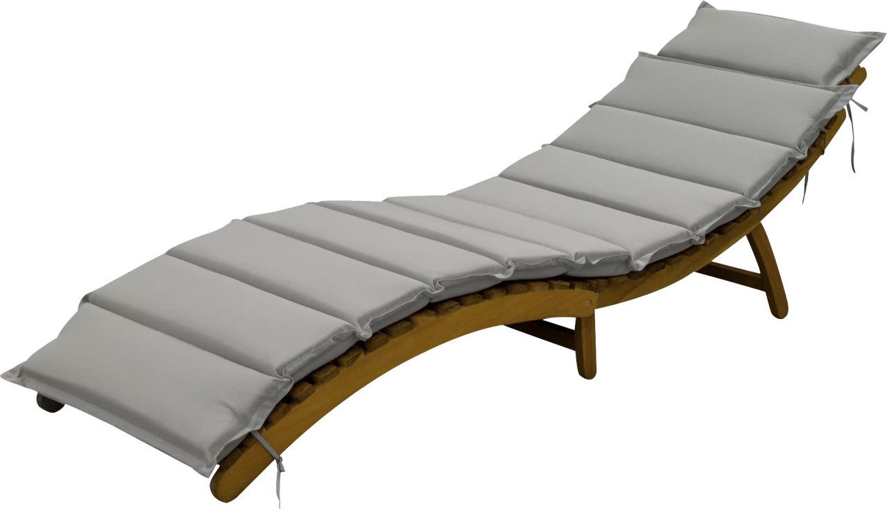 Primaster Gartenliege Primaster Gartenliege Lago 185 cm zusammenklappbar, Klappbar Rückenlehne verstellbar witterungsbeständig