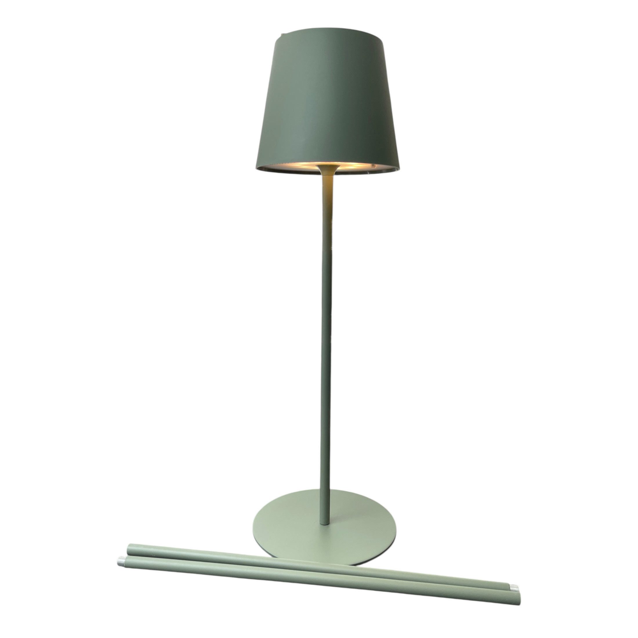 Coen Bakker Deco BV LED Außen-Stehlampe LED Lamp, LED, warmweiß, Solar variabel in 3 Höhen 49/86/123cm Sensor oliv grün