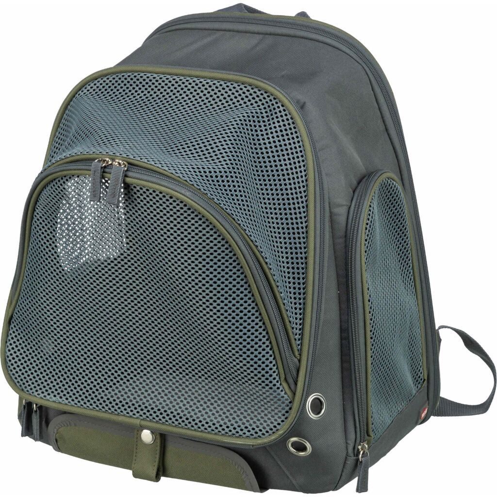 TRIXIE Tiertransporttasche Rucksack Lyla - grau/blau - 34 × 22 × 42 cm
